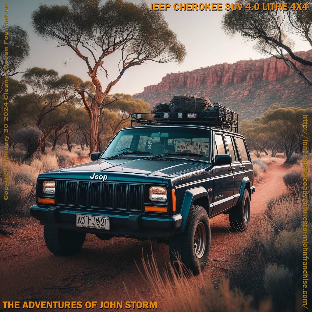 ANTHROPOLOGIST - John Storm is near obsessed with the development of homo sapiens from the australopithecines, necessitating several Safari missions in Tanzania, South Africa. His trusty Jeep Cherokee is ideal transport where the going is rough. 